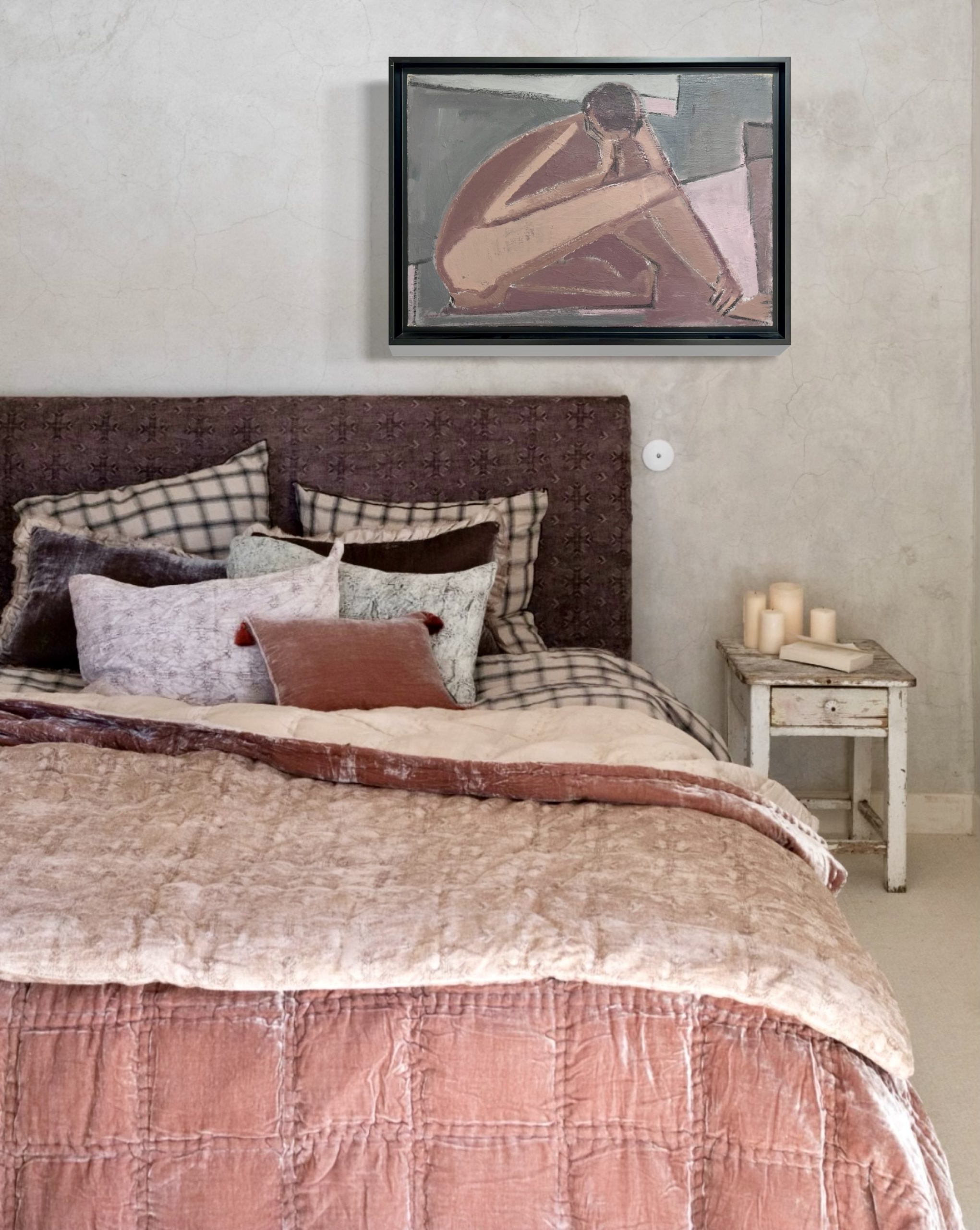nugrisrosedeco galerie art cannes moderne Nu inspiration cubisme mise en scène