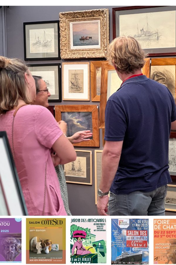 La galerie Art d'Hier Oeil d'Aujourd'hui présente dans les salons d'art et d'antiquités à travers la France