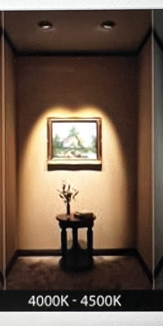 eclairage de tableau
